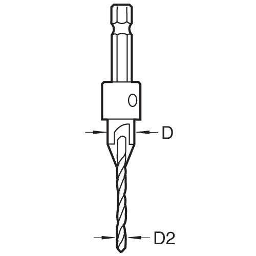 Trend Tools SNAP/CS/10 Trend Snappy Countersink With 1/8 (3.2Mm) Drill