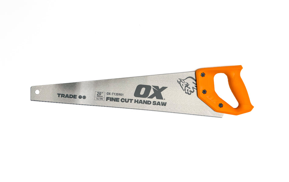 OX T135901 Trade Fine Cut Hand Saw - 500mm/20" - (14 TPI)