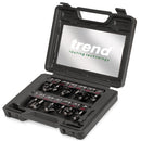 Trend Tools SET/SS8X1/4TC Trend 12 Piece 1/4In Shank Tct Router Cutter Set - Ideal Starter / Entry Level Set For Smaller 1/4In Collet Routers.