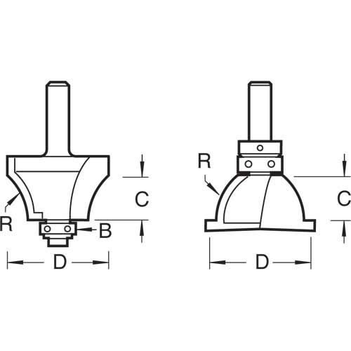 Trend Tools SSP/2X1/4TC Shoulder Scribe Profile Cutter