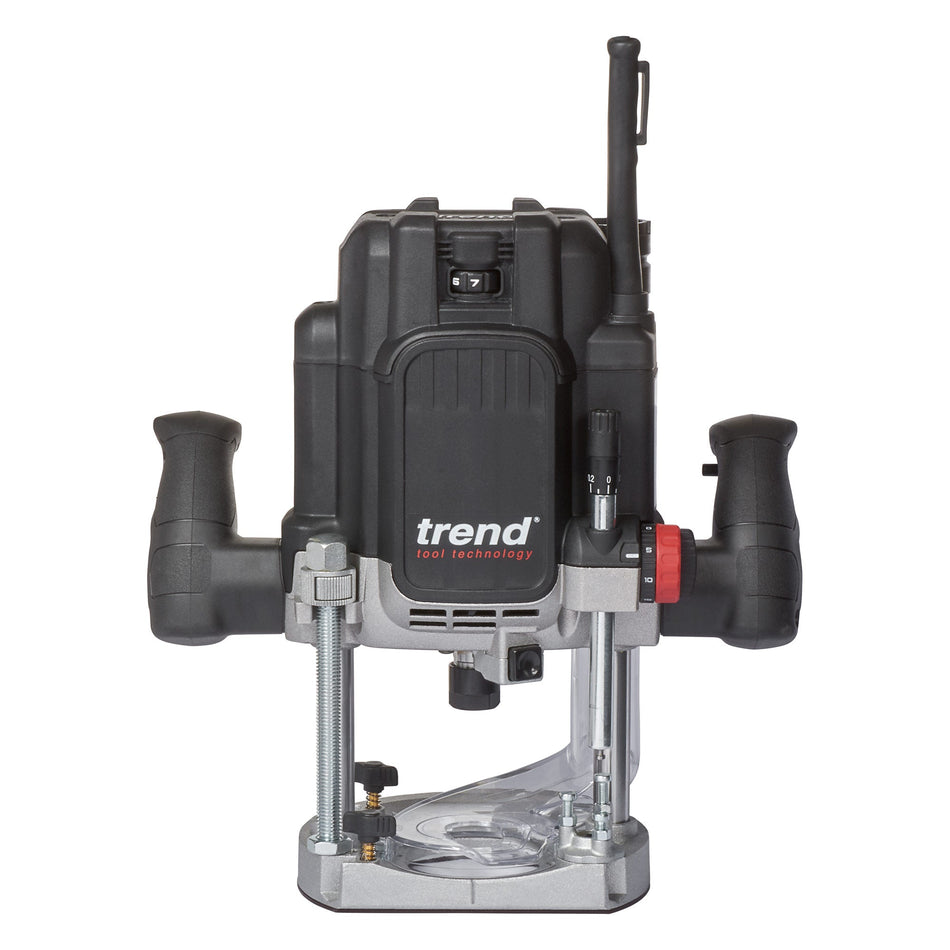 Trend Tools T12ELK 2100W 1/2" Variable Speed Plunge Router 110V 32A Uk