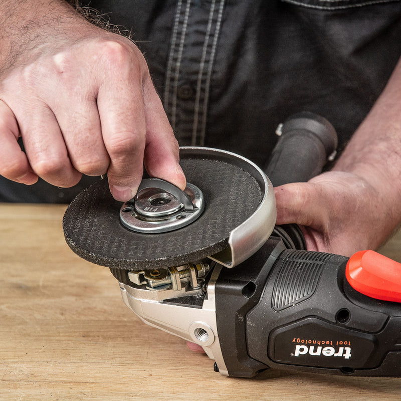 Trend Tools T18S/AG115B T18S 18V Brushless 115Mm Angle Grinder (Bare Tool) - Uk & Irl Sale Only