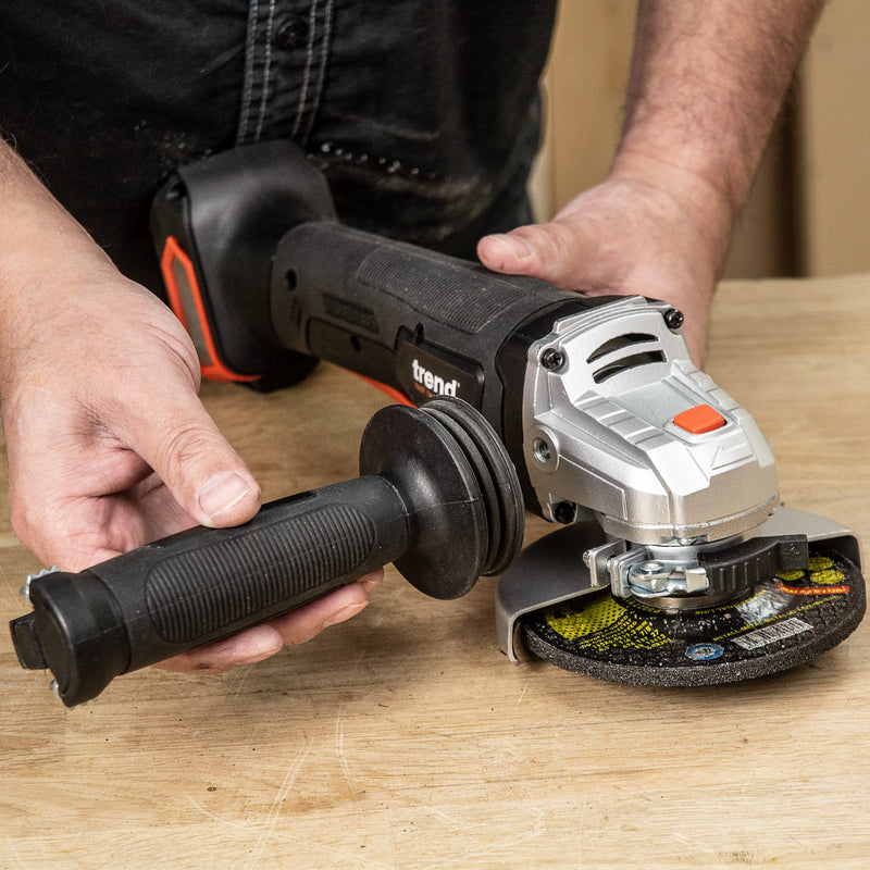 Trend Tools T18S/AG115B T18S 18V Brushless 115Mm Angle Grinder (Bare Tool) - Uk & Irl Sale Only