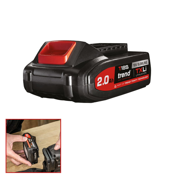 Trend Tools T18S/BA2A T18S 18V 2Ah Txli Battery - Uk & Irl Sale Only