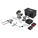 Trend Tools T18S/R14P2 Cordless ?Ó Dual-Base Trim & Plunge Router (2X 4Ah) 18V Uk& Ireland Only