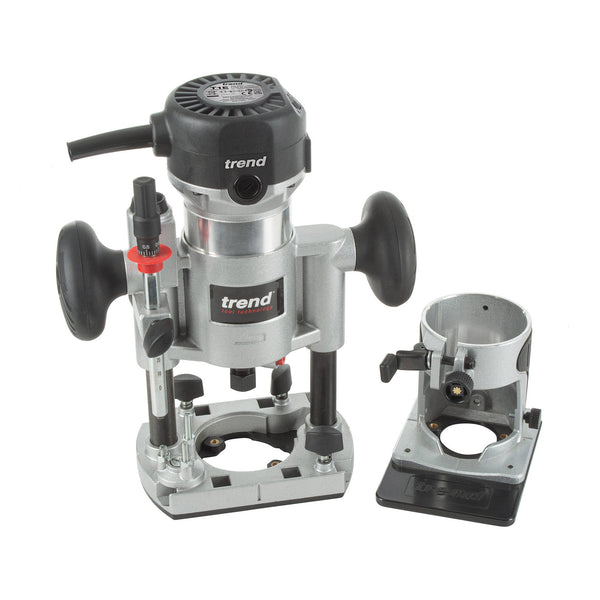 Trend Tools T1EPS/EURO 710W 8Mm Dual-Base Trim & Plunge Router 230V Eu