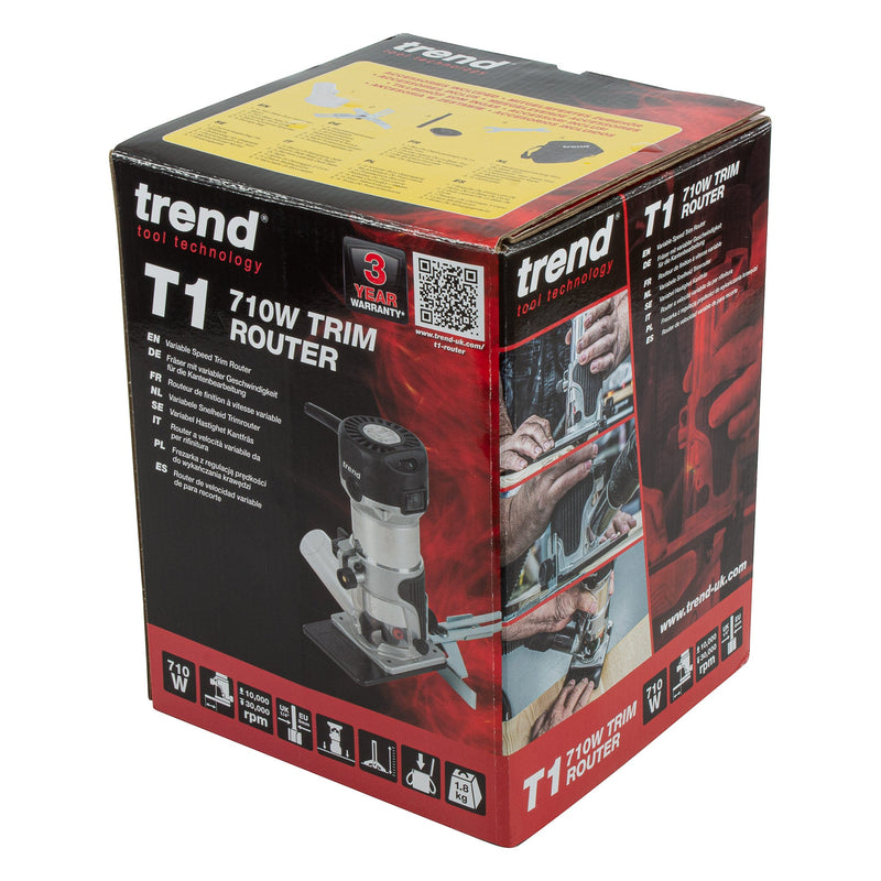 Trend Tools T1ETS 710W ?Ó Trim Router 240V Uk & Ireland Only