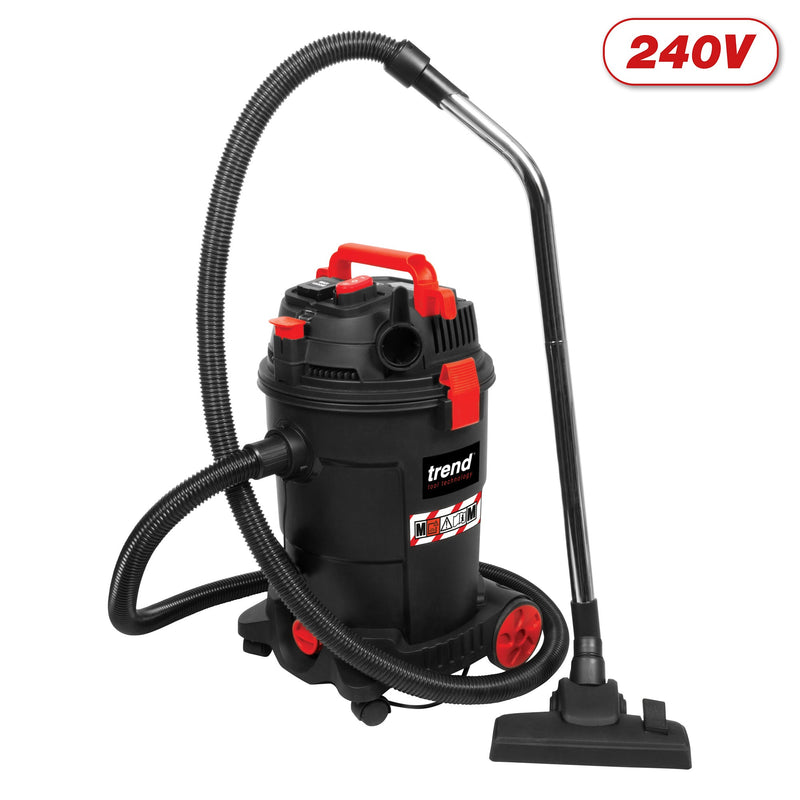 Trend Tools T33A 1200W Wet & Dry M-Class Dust Extractor 240V Uk & Ireland Only