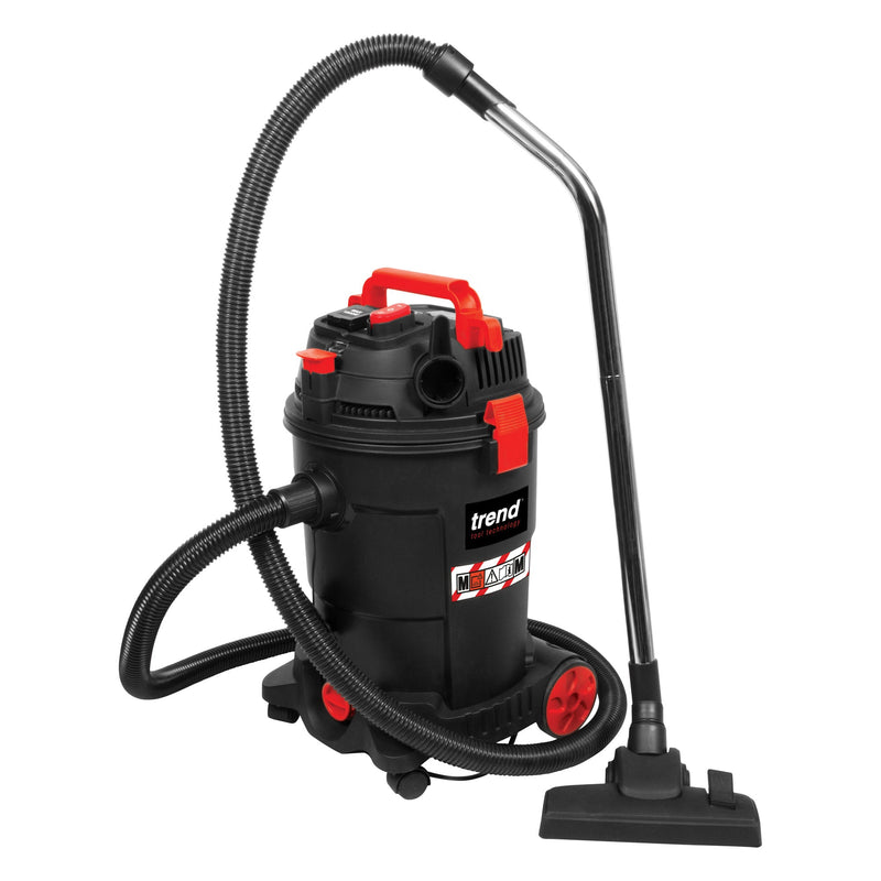 Trend Tools T33A/EURO 1200W Wet & Dry M-Class Dust Extractor 230V Eu