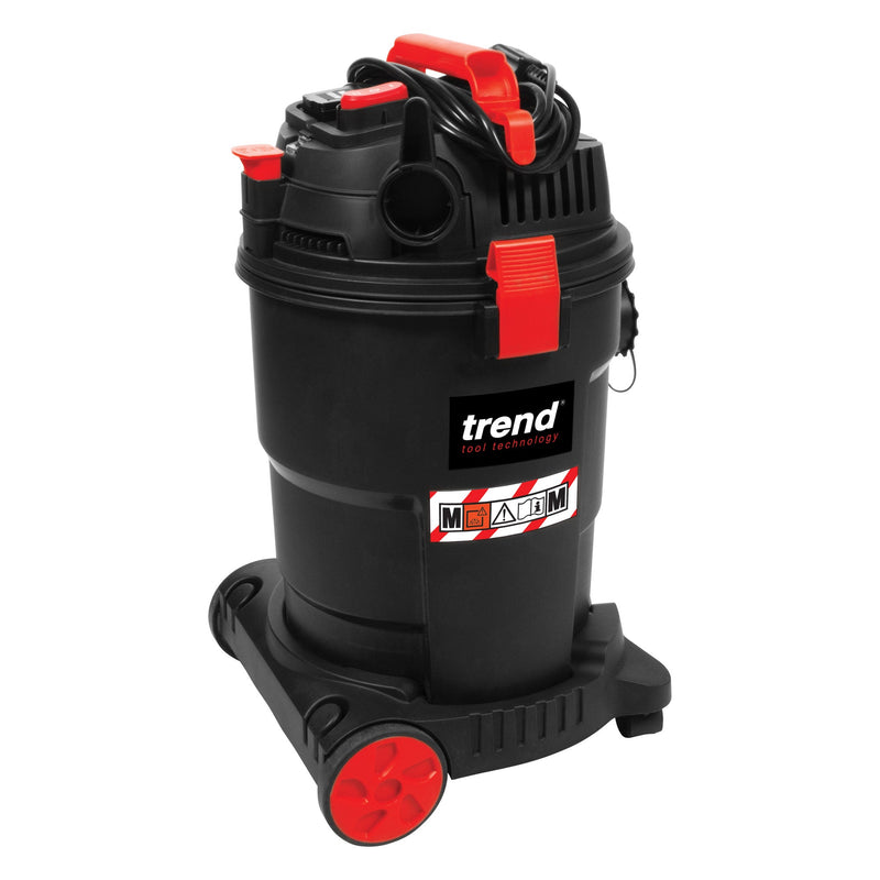 Trend Tools T33A/EURO 1200W Wet & Dry M-Class Dust Extractor 230V Eu