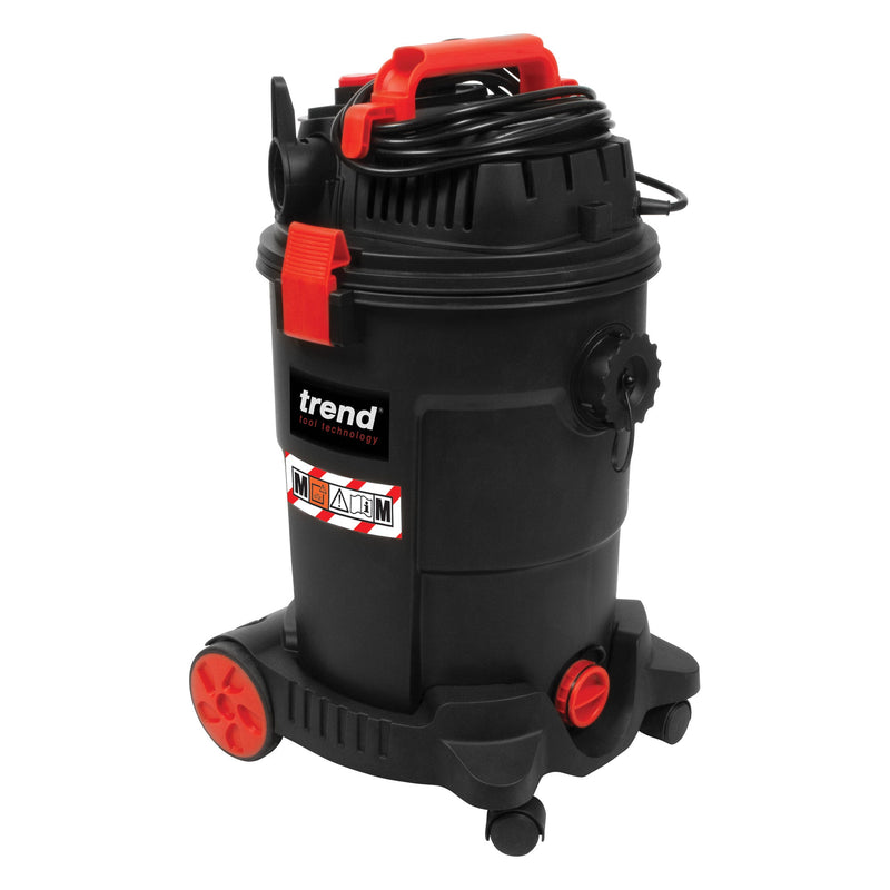 Trend Tools T33A 1200W Wet & Dry M-Class Dust Extractor 240V Uk & Ireland Only