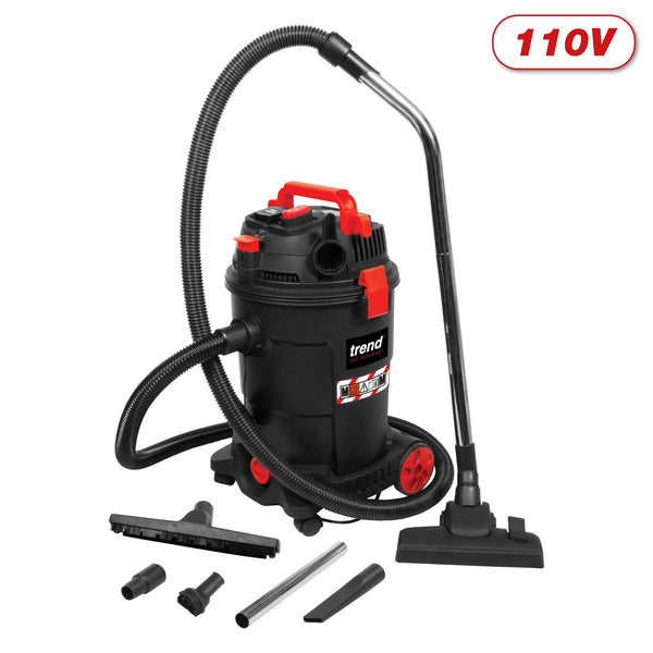 Trend Tools T33AL 800W Wet & Dry M-Class Dust Extractor 110V 16A Uk & Ireland Only