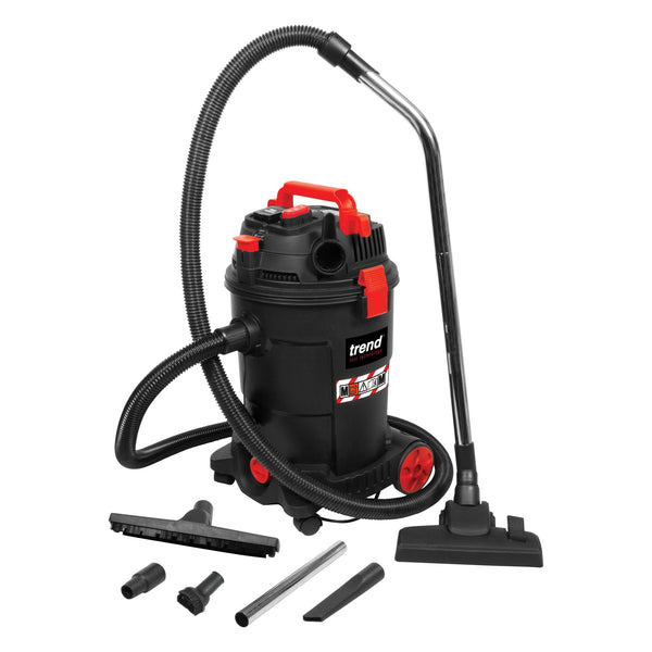 Trend Tools T33A/EURO 1200W Wet & Dry M-Class Dust Extractor 230V Eu