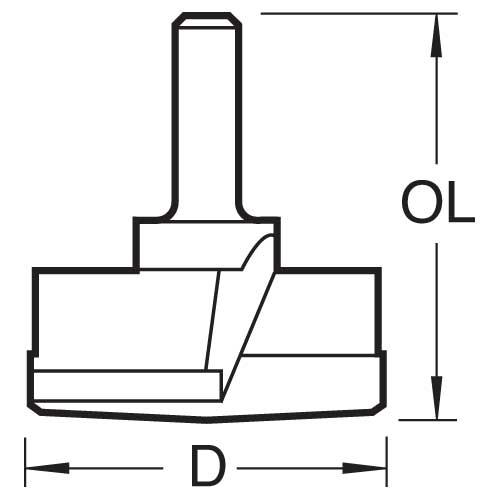 Trend Tools T421/35X1/4TC Hinge Sinking 35Mm Diameter