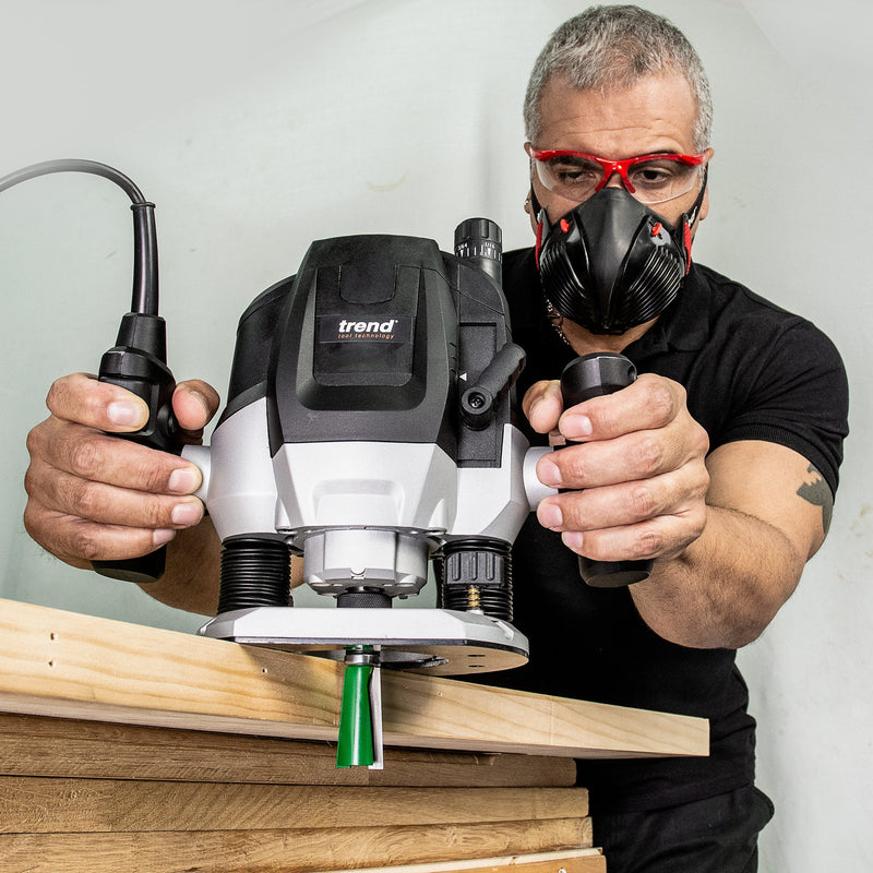 Trend Tools T7EK/EURO 2100W 12Mm Variable Speed Plunge Router 230V Eu