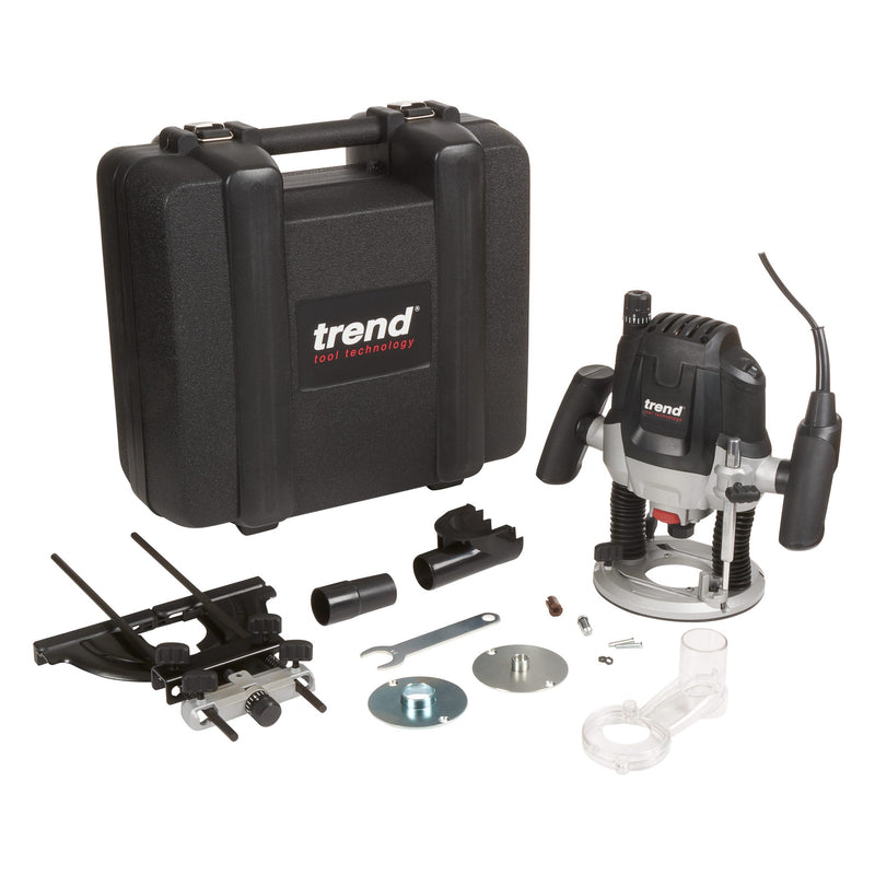 Trend Tools T7EK/EURO 2100W 12Mm Variable Speed Plunge Router 230V Eu