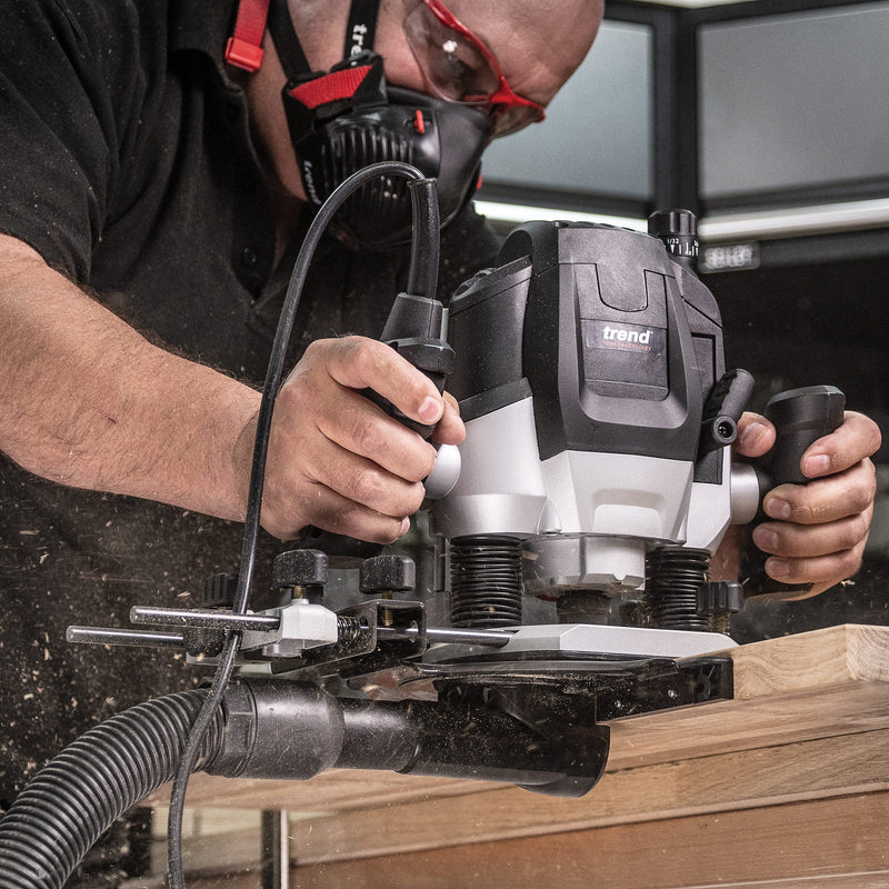 Trend Tools T7ELK 1750W 1/2 Inch Variable Speed Plunge Router 110V 16A Uk & Ireland Only