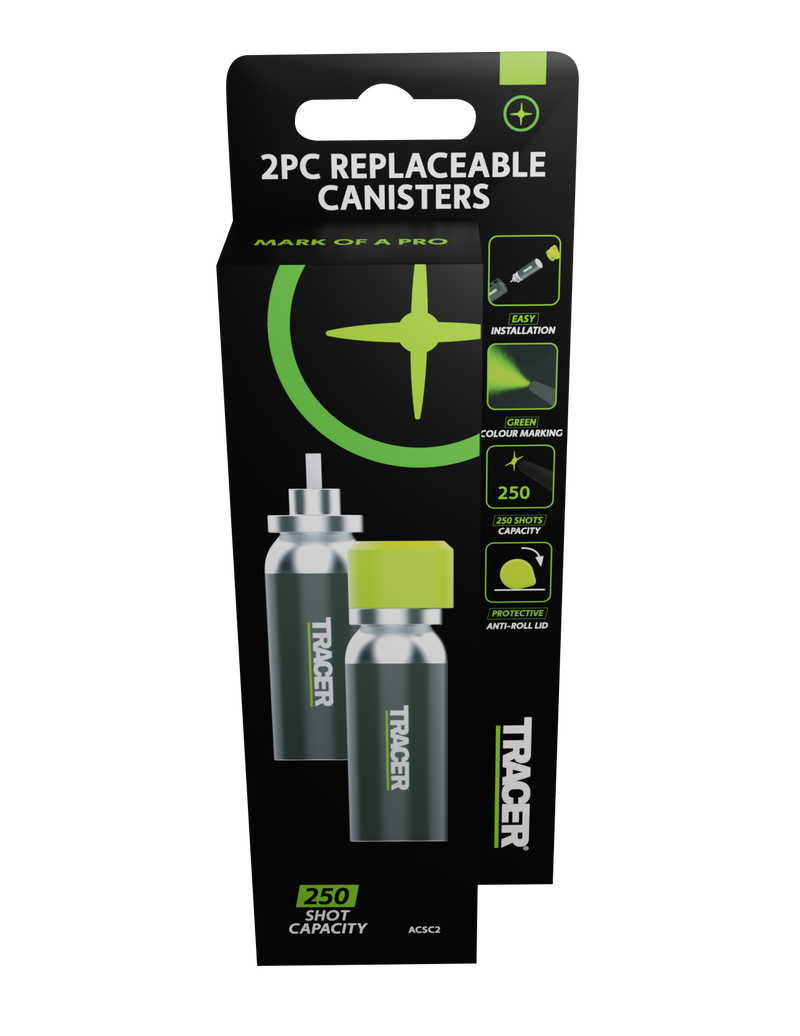 TRACER ACSC2 TRUESHOT Replacement Canister - 2pk