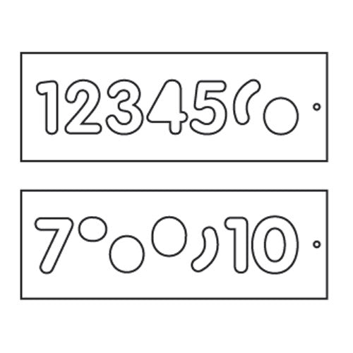 Trend Tools TEMP/NUC/57 Template Set Number 57Mm Uppercase