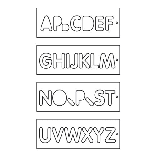 Trend Tools TEMP/NUC/57 Template Set Number 57Mm Uppercase