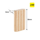 Trend Tools TEN/6X30/100 6 X 30Mm Beechwood Loose Tenons, 100 Pack
