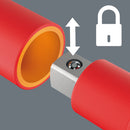 Wera 05005121001 410 i VDE A RA VDE-insulated T-handle with ratchet functionality for 1/4" sockets