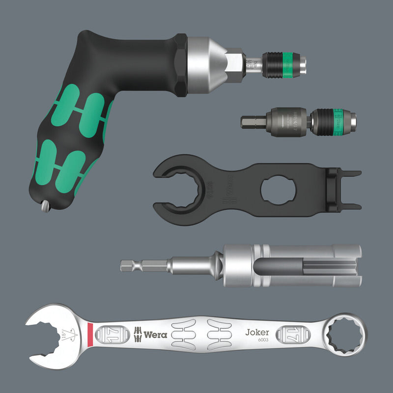 Wera 05136043001 9524 Photovoltaic mounting tool set 1, 7 pieces