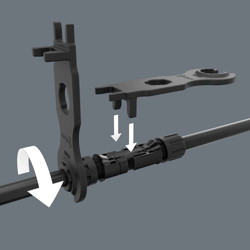 Wera 05136700001 9108/2 PV Set of installation tools for MC4 Solar connectors, 2 pieces