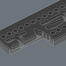 Wera 05137316001 9827 Foam insert 8007 A VDE Zyklop VDE ratchet set 1, 1/4", without tools, 172 x 30 x 392 mm
