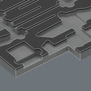 Wera 05137360001 9860 Foam insert Stainless set 1, without tools, 344 x 30 x 392 mm