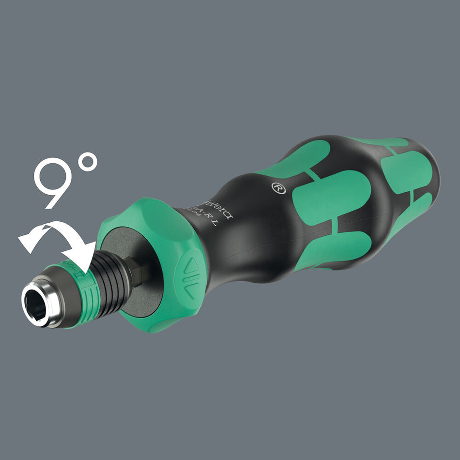 Wera 05051494001 838 RA-R L Bitholding screwdriver with ratchet functionality, 1/4"