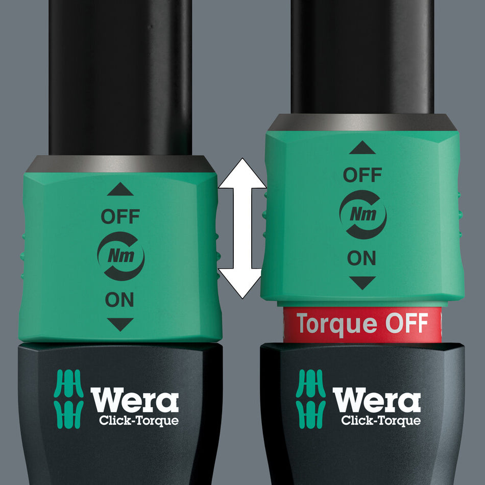 Wera 05075695001 Click-Torque Lock C 3 R/L Torque wrench, adjustable, Torque function, square head insert (1/2"), clockwise/counterclockwise torque operation, 40-200 Nm