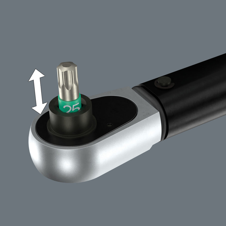 Wera 05075691001 Click-Torque Lock A 6 Torque wrench, adjustable, Torque Lock function, reversible ratchet, clockwise torque operation, 2.5-25 Nm