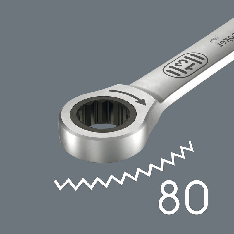 Wera 05020353001 6007 Joker SB Ring ratchet spanner, long design