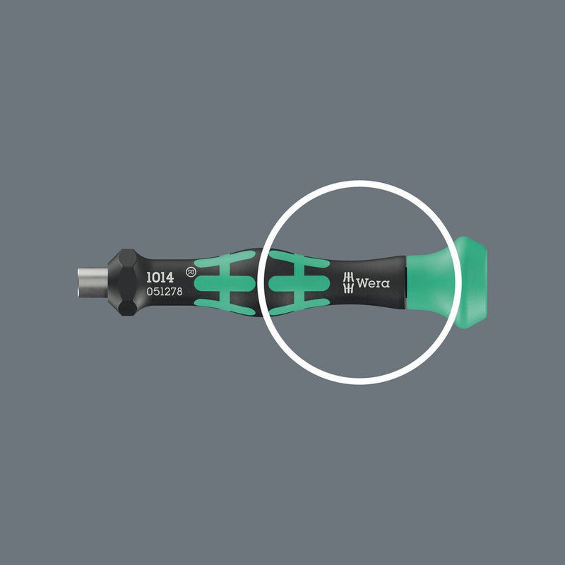 Wera 05051278001 1014 Kraftform Micro Bitholding screwdriver, 4 x 80 mm, 4mm Hexagon Drive