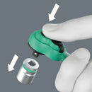 Wera 05005541001 8100 SA 14 Zyklop Comfort ratchet set, reversing lever, 1/4" drive, metric, 28 pieces