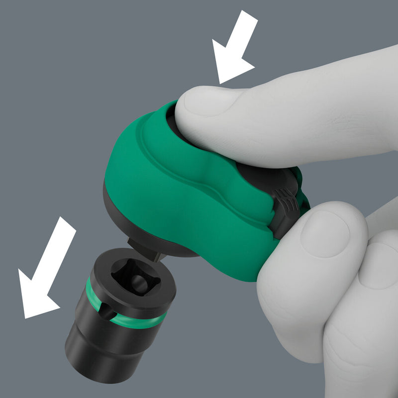 Wera 05005540001 8010 B Zyklop Comfort Ratchet, with reversing lever, with 3/8" drive, 3/8" x 230 mm
