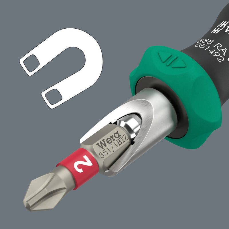 Wera 05051060001 Kraftform Kompakt 838 RA S Set 1, 14 pieces