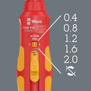 Wera 05075870001 7508 VDE Kraftform Safe-Torque Speed Torque screwdriver, 0.4-2.0 Nm