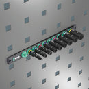 Wera 05005591001 9661 Magnetic rail B Impaktor Deep Imperial 1 socket set, 3/8" drive, 9pc