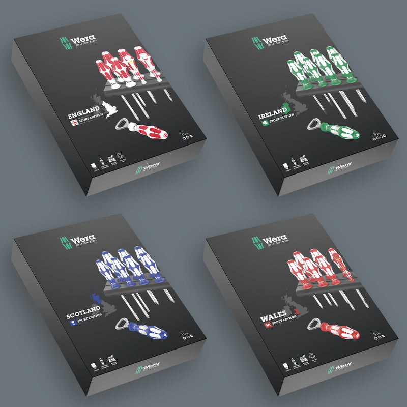 Wera 05347821001 Kraftform Sports Edition Wales, 8 pieces