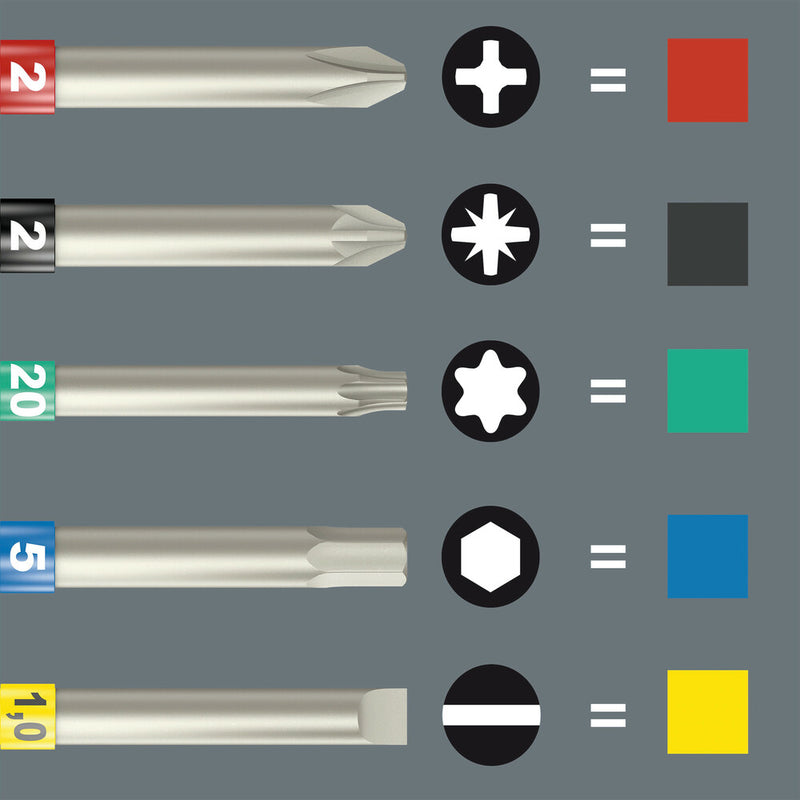 Wera 05051065001 Kraftform Kompakt 838 RA S Imperial Set 1, 14 pieces