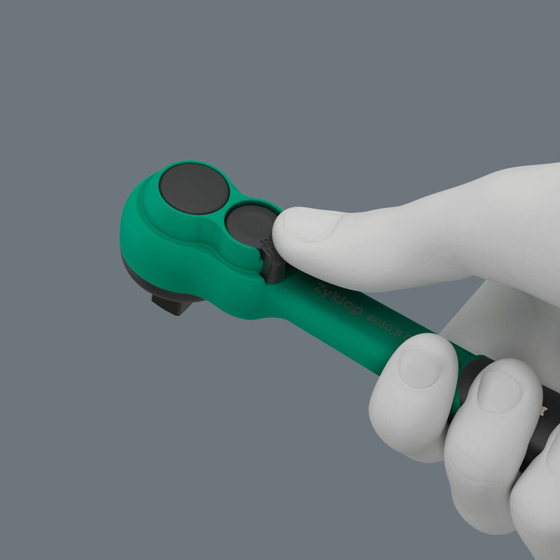 Wera 05005540001 8010 B Zyklop Comfort Ratchet, with reversing lever, with 3/8" drive, 3/8" x 230 mm