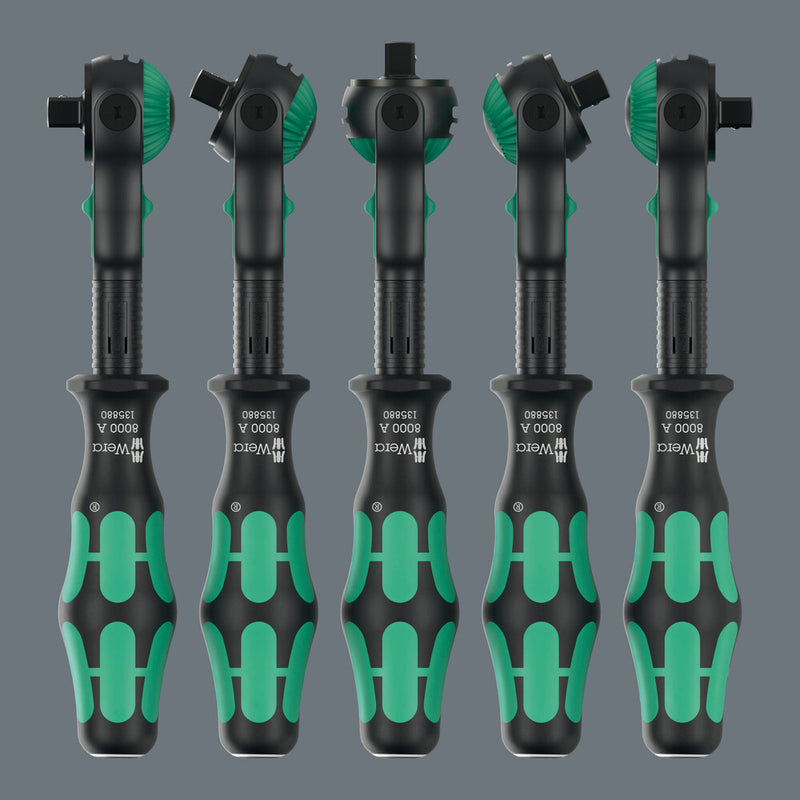 Wera 05135880001 8000 A Black Edition Zyklop Speed Ratchet with 1/4" drive