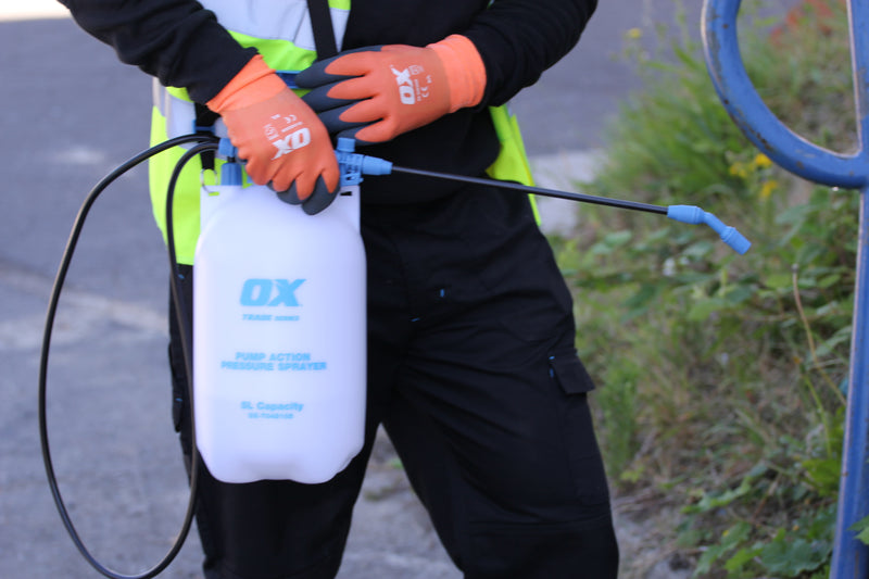 OX Tools OX-T045105 Trade Pump Action Pressure Sprayer - 5 Litre