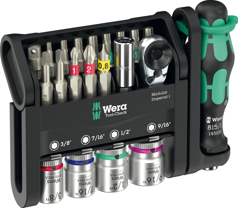 Wera 05049001001 Tool-Check Modular Imperial 1, 21pc