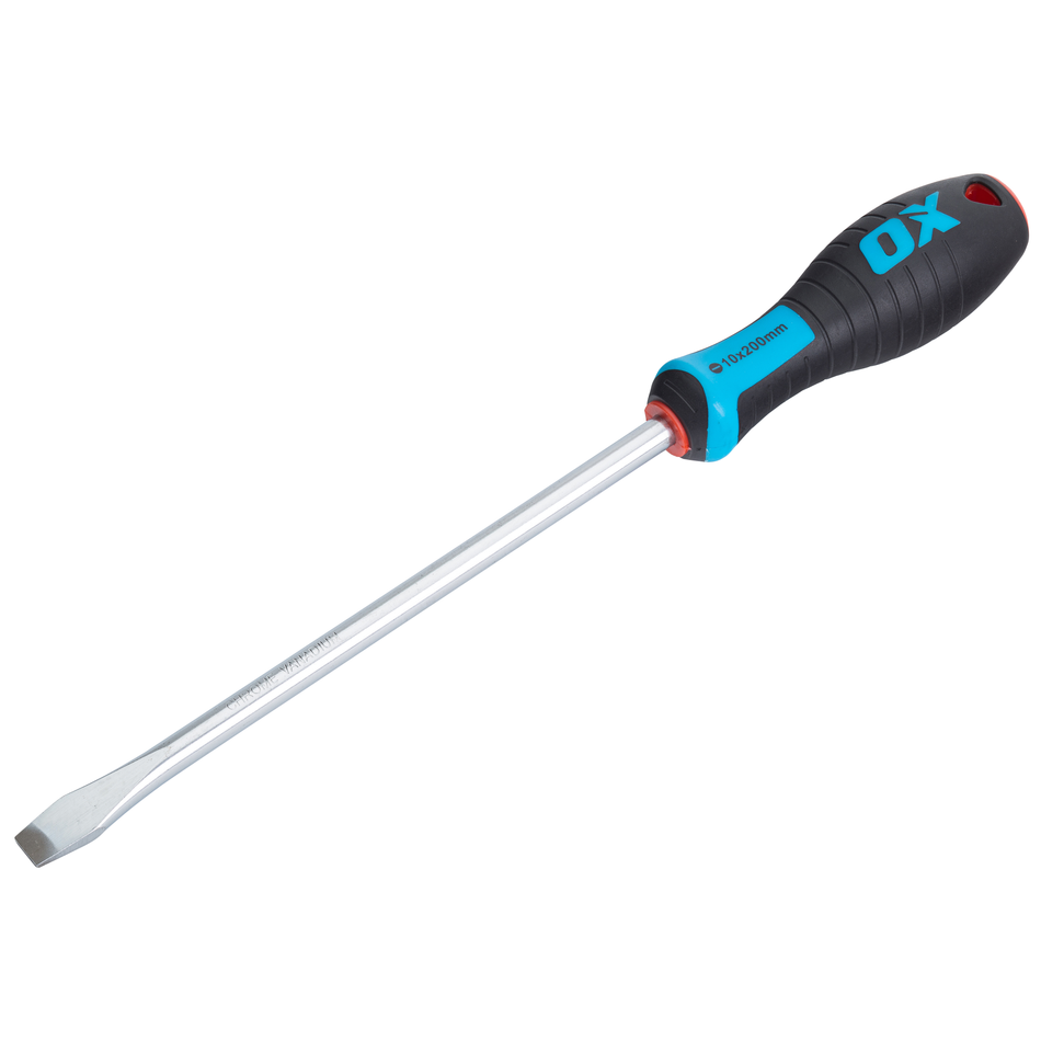 OX Tools OX-P362220 Pro Slotted Flared Screwdriver 200x10mm