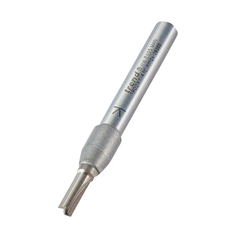 Trend Tools TR02X1/4TC Two Flute Cutter 4Mm Diameter