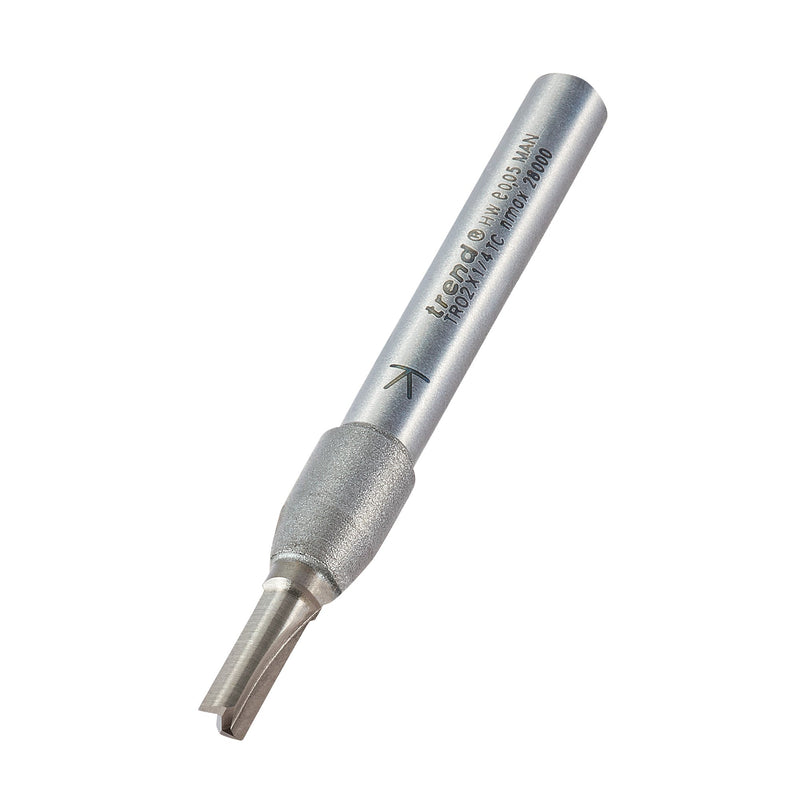 Trend Tools TR02X1/4TC Two Flute Cutter 4Mm Diameter