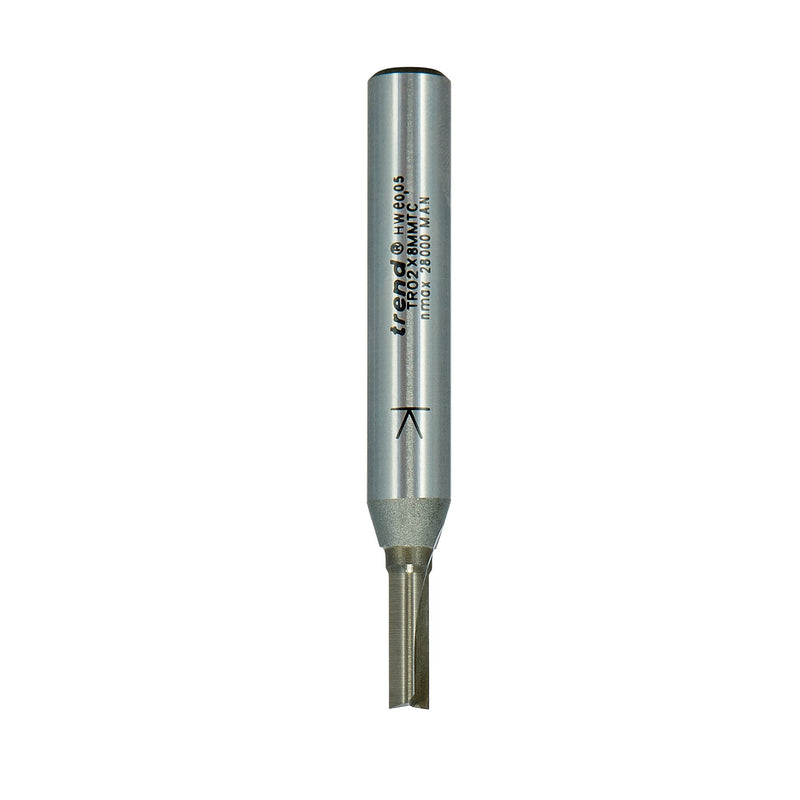 Trend Tools TR02X8MMTC Two Flute Cutter 4Mm Diameter